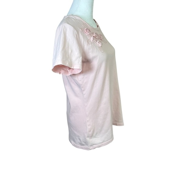 Lot Of 3 Motto QVC Stretch Cotton Casual Shirt Top Flower Embroidered Y2K Sz S - Picture 4 of 14